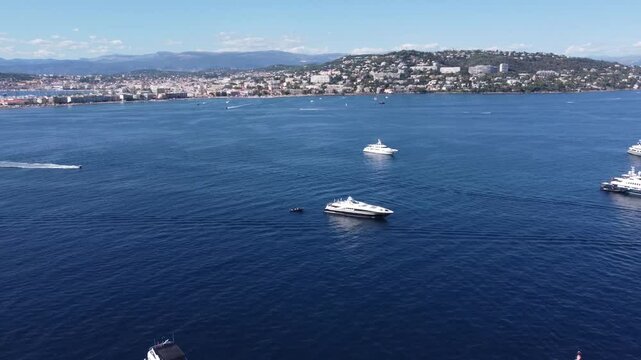 Aerial images and videos of Cannes, French Riviera, beaches and sea
