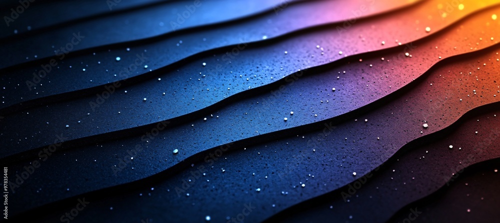 Aufkleber abstract gradient wavy background with glimmering texture