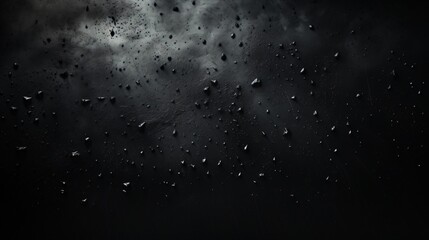 Obraz premium Black Abstract Background with Texture and Scattered Elements
