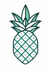 line art of a pineapple

