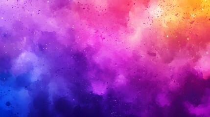 Fototapeta premium Vibrant and Ethereal Watercolor Abstract Background with Dynamic Splatter Effects