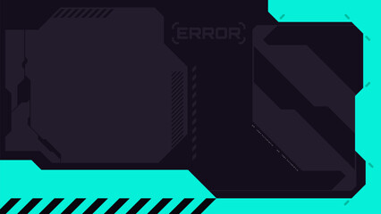 futuristic cyberpunk abstract hud interface frame on black color