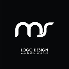 MS MS Logo Design, Creative Minimal Letter MS MS Monogram