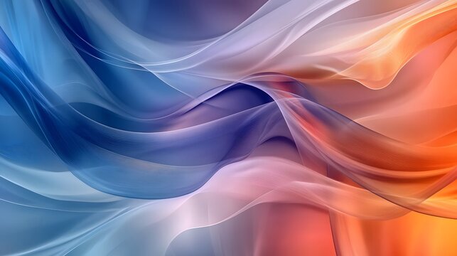 High-quality abstract background with cool color palette and smooth lines, graphic illustration, sharp images