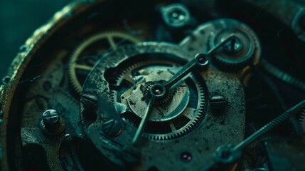 Iricate dismantled mechanical watch with detailed gears and springs on darkbackground, symbolizing precision and complexity in teardown analysis