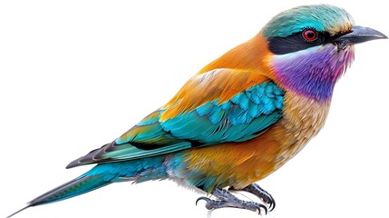 Obraz premium A colorful bird with vibrant plumage, showcasing nature's beauty.