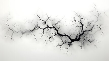 Abstract representation of neural connections on a misty background.