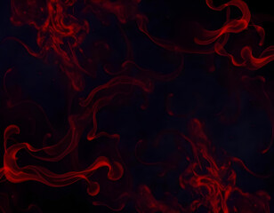 Red Black Marble Oil Ink Liquid Swirl Texture Pattern Background. Generative AI