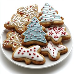 Christmas cookies with icing