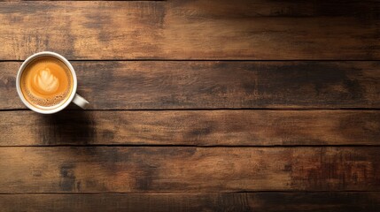 Wood backdrop coffee