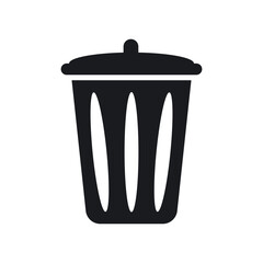 Rubbish Bin Template Icon