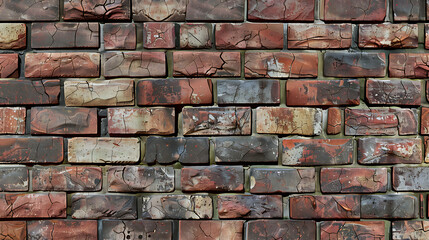 Fototapeta premium A weathered brick wall texture.