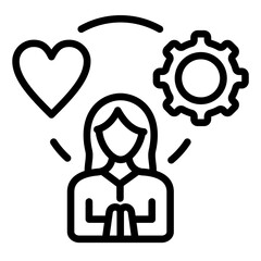 Obraz premium Stress Management Icon