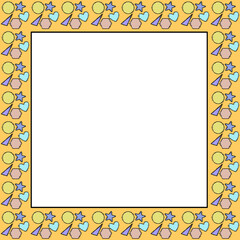 frame with a pattern