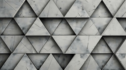 Obraz premium A textured gray background with a repeating pattern of overlapping triangles.