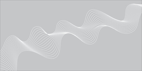 Abstract wave blend lines on transparent background. Design for banner, wallpaper, background and many more. Undulate Grey Wave Swirl, frequency sound wave, twisted curve lines with blend effect.	
