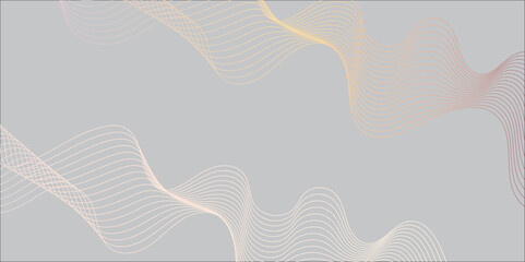 Abstract wave blend lines on transparent background. Design for banner, wallpaper, background and many more. Undulate Grey Wave Swirl, frequency sound wave, twisted curve lines with blend effect.	
