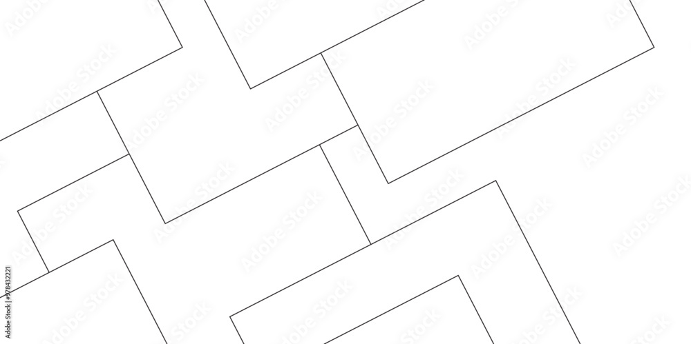 Poster mondrian style of diagonal square pattern vector. design geometric tile gold on black background. mo