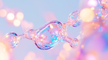 holographic face serum molecules structure