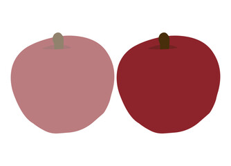 Vector apple illustration featuring fresh, vibrant apples in a clean, modern style.