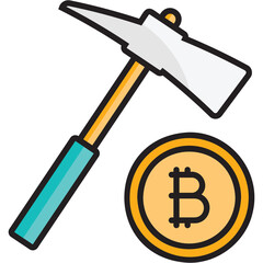 Bitcoin Mining Sticker