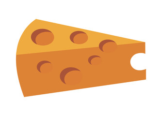 Vector cheese illustration featuring a variety of styles, perfect for food designs.