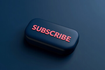 subscribe label on black background