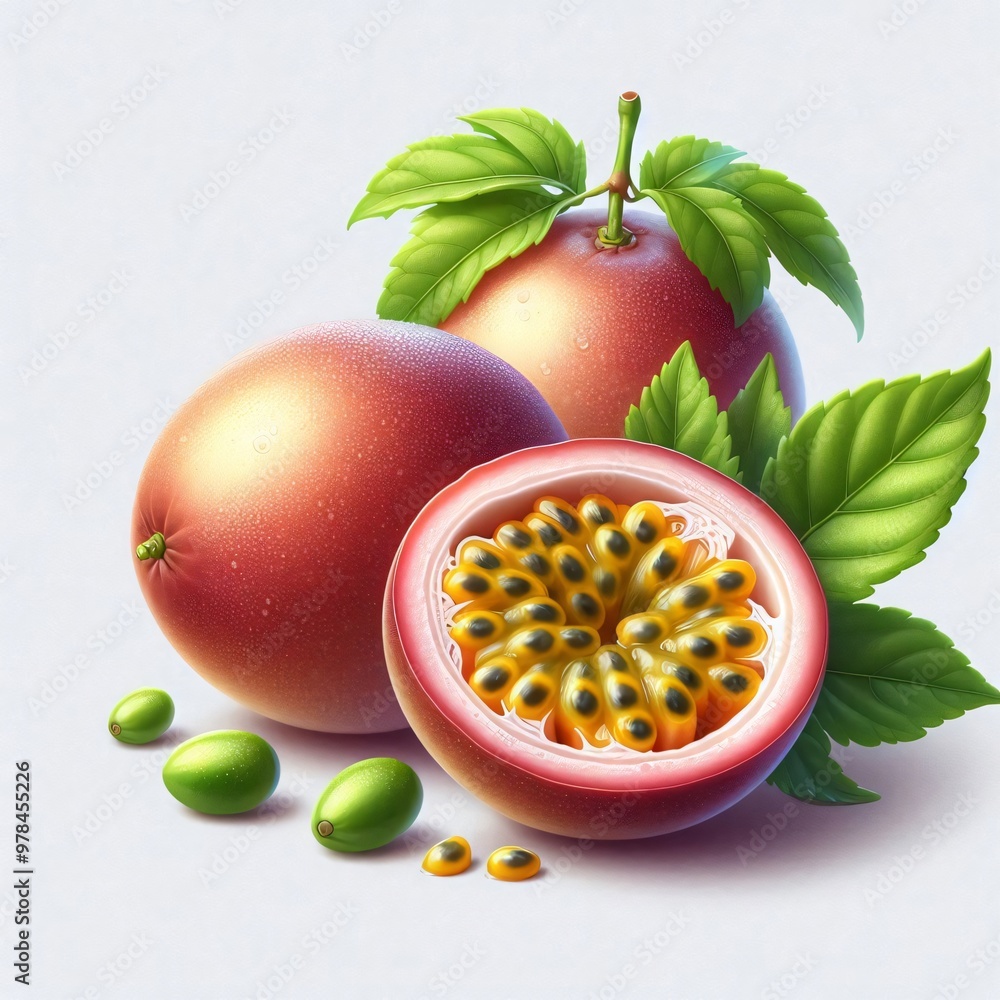 Wall mural passion fruit