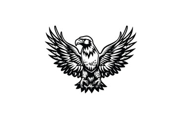 Fototapeta premium Eagle logo vector icon illustration