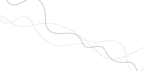 stylish line art and web background design, Background with wavy line. Abstract wavy background. Thin dark lines on white. Editable