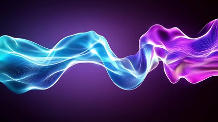 Obraz premium Captivating Visualisation of Musical Education with Flowing Sound Waves 