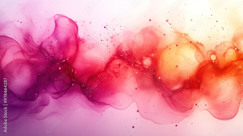 Poster Abstract colorful fluid design with smooth gradients and textures.