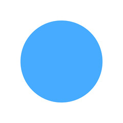 Blue circle with transparent background