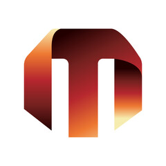 modern gradient Letter M initial logo design vector template