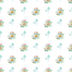 Winter Florals  Vector Pattern Design