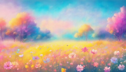 美しい秋の草原