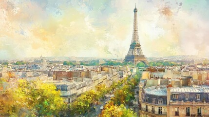 Eiffel Tower Paris View.