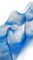 Color wave movement abstract background , Abstract background image, flowing light technology, creative theme , Abstract Blue Waves with Arc Lines
