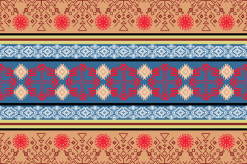 Boho geometric seamless pattern
