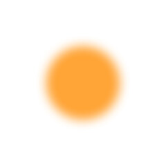 Blurred orange circle background with transparent background