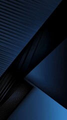 A stylish dark background with an abstract geometric design, ideal for tech-related websites , Modern black blue abstract background. Minimal. Color gradient. Dark. Web banner. Geometric shape.
