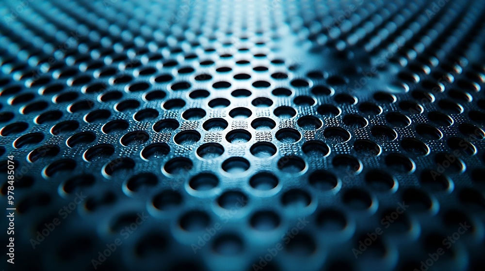 Poster metal netting texture : generative ai