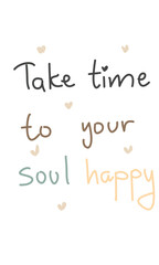 Illustration quotes inspiration emotion face decoration line stickers stamp design art 