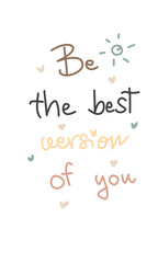 Illustration quotes inspiration emotion face decoration line stickers stamp design art 