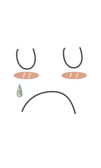 Illustration quotes inspiration emotion face decoration line stickers stamp design art 