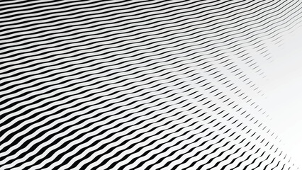 Black and white stripes wave pattern abstract background for backdrop or fabric style