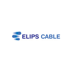 Minimalist Elips Cable logo design template