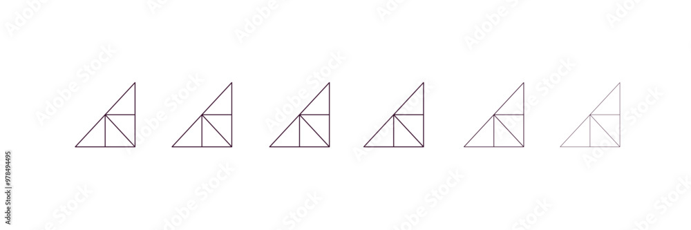 Poster joist outline icon. linear vector from construction concept. 6 different line style joist icon inclu