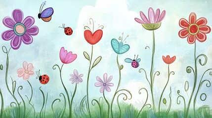 Springtime Flowers.