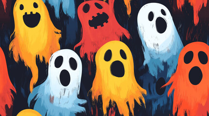 Colorful Ghost Pattern